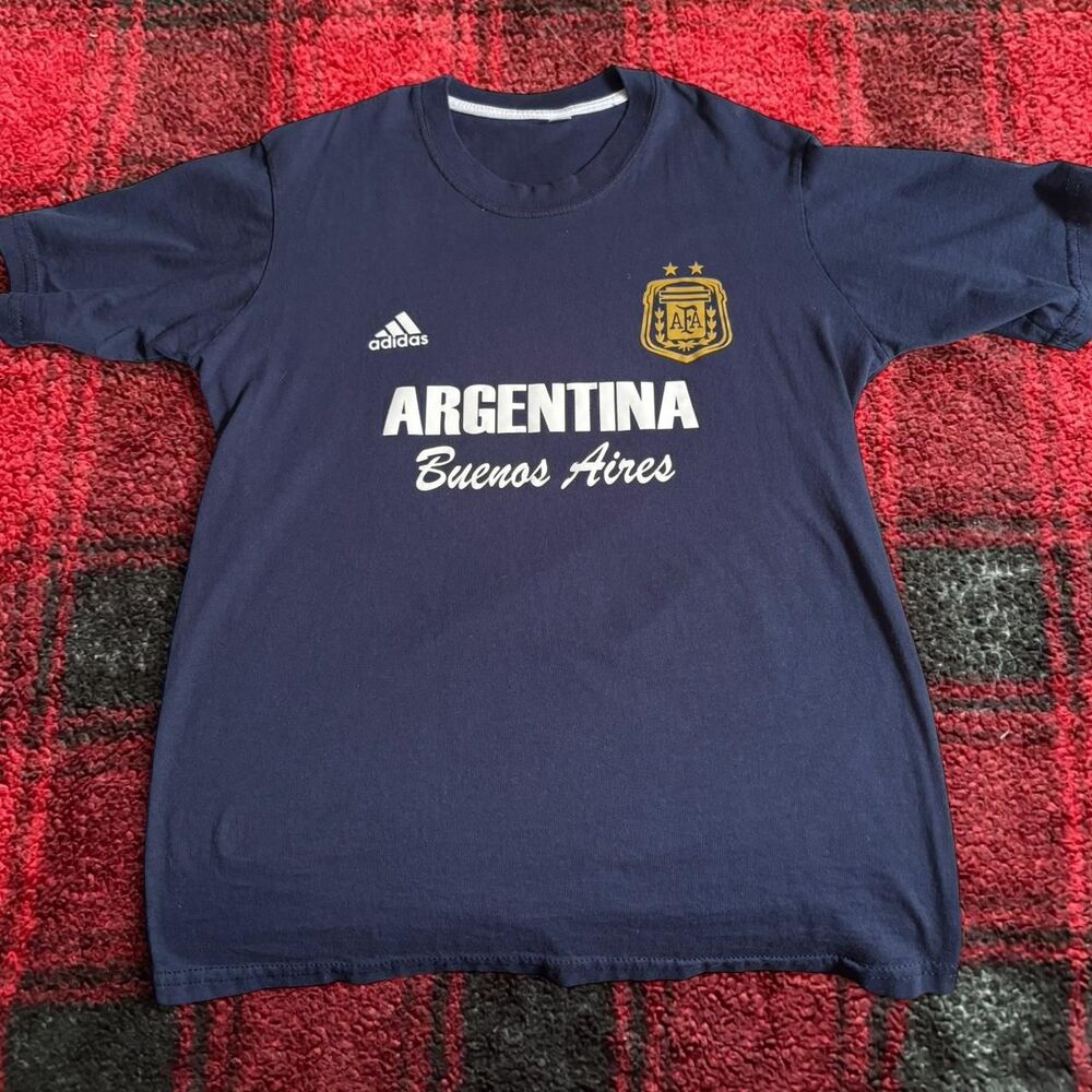 Adidas Men's Navy Argentina Buenos Aires T-shirt